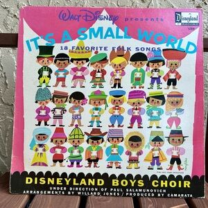 Walt Disney Presents It's A Small World 1289 Disneyland Record 1965 12" Vinyl LP